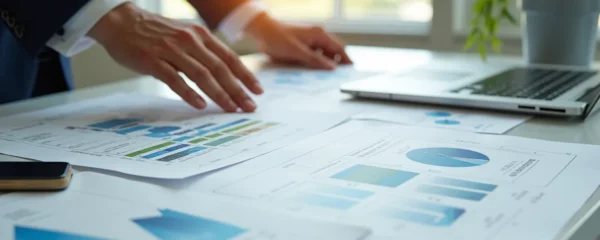 Illustration montrant une transformation d'une simple gestion de coûts énergétiques vers une stratégie d'entreprise proactive et planifiée