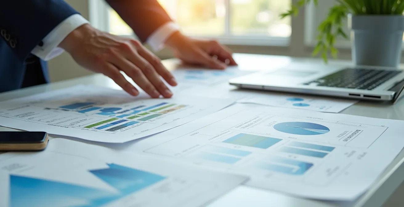 Illustration montrant une transformation d'une simple gestion de coûts énergétiques vers une stratégie d'entreprise proactive et planifiée